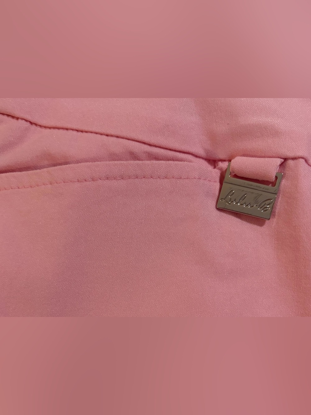 LuLu B Pull-On Shorts Pink Size 14 Resort Preppy Stretch 6” Inseam - Picture 5 of 6